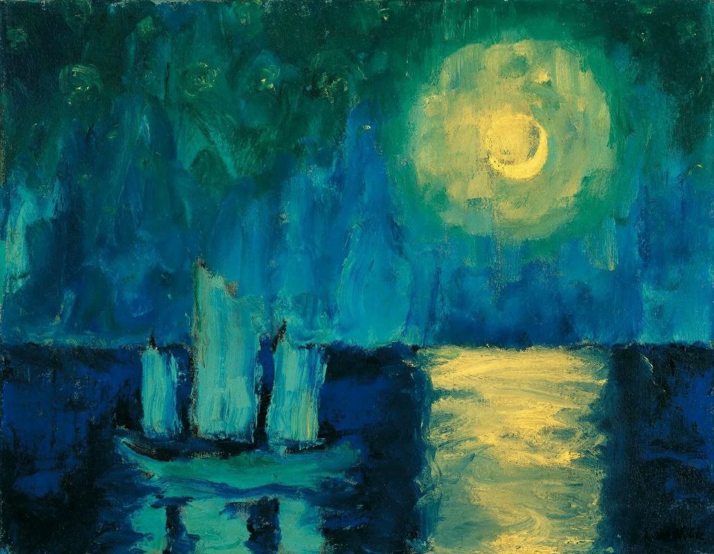 Алексей Юрченко. Портфолио. Картины. Лунный свет, Эмиль Нольде, 1914